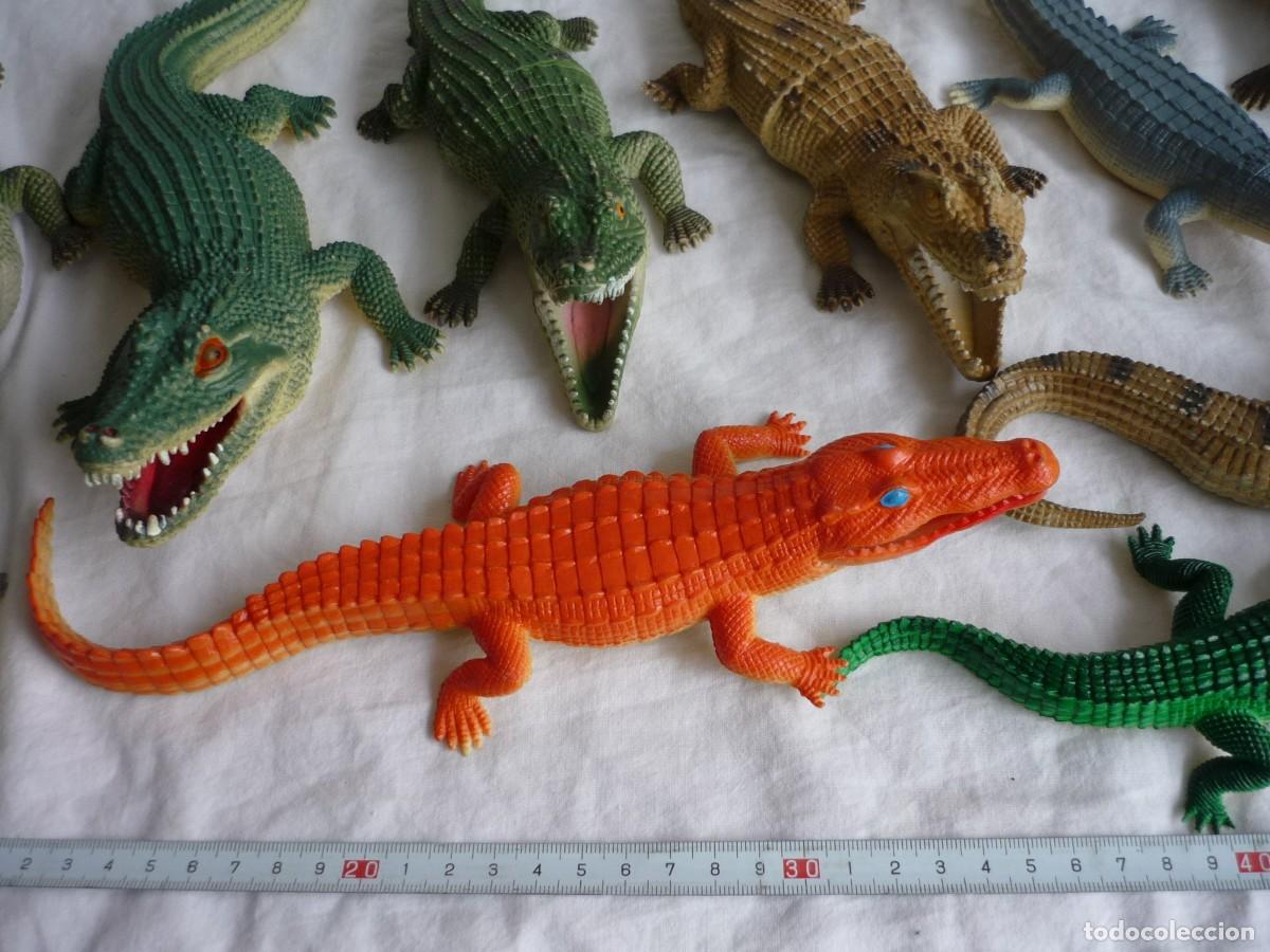 Figuras de goma y PVC: Conjunto de caimanes y cocodrilos de pl&aacute;stico - Foto 8