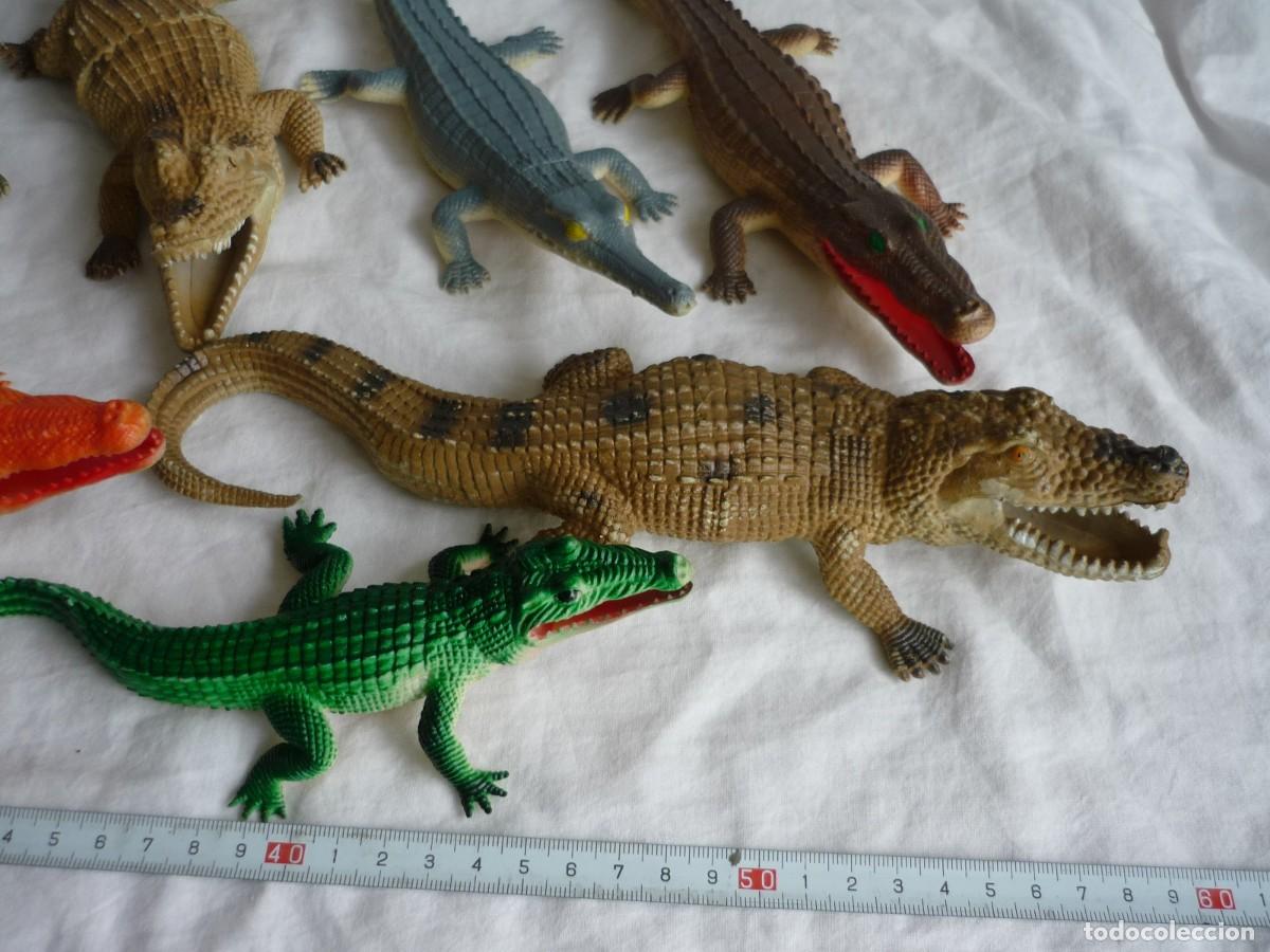 Figuras de goma y PVC: Conjunto de caimanes y cocodrilos de pl&aacute;stico - Foto 9