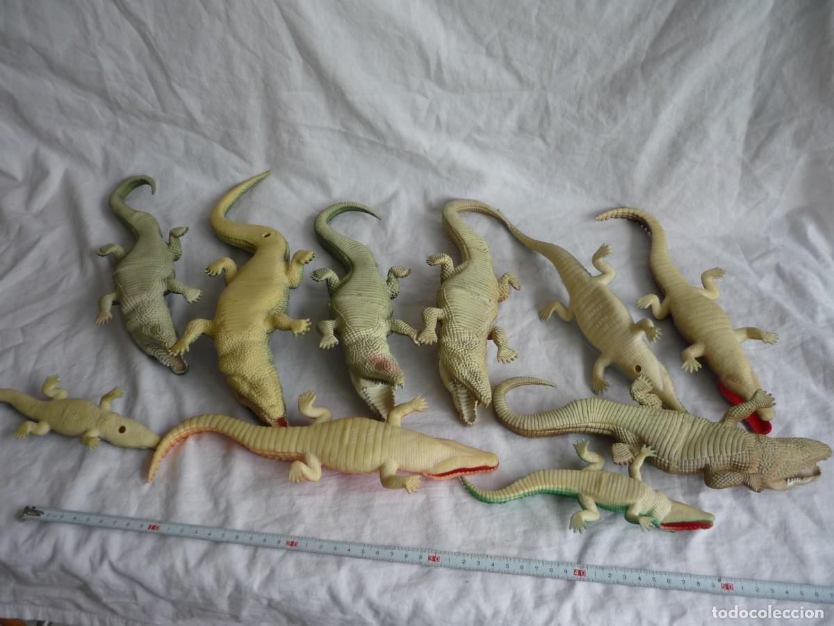 Figuras de goma y PVC: Conjunto de caimanes y cocodrilos de pl&aacute;stico - Foto 10