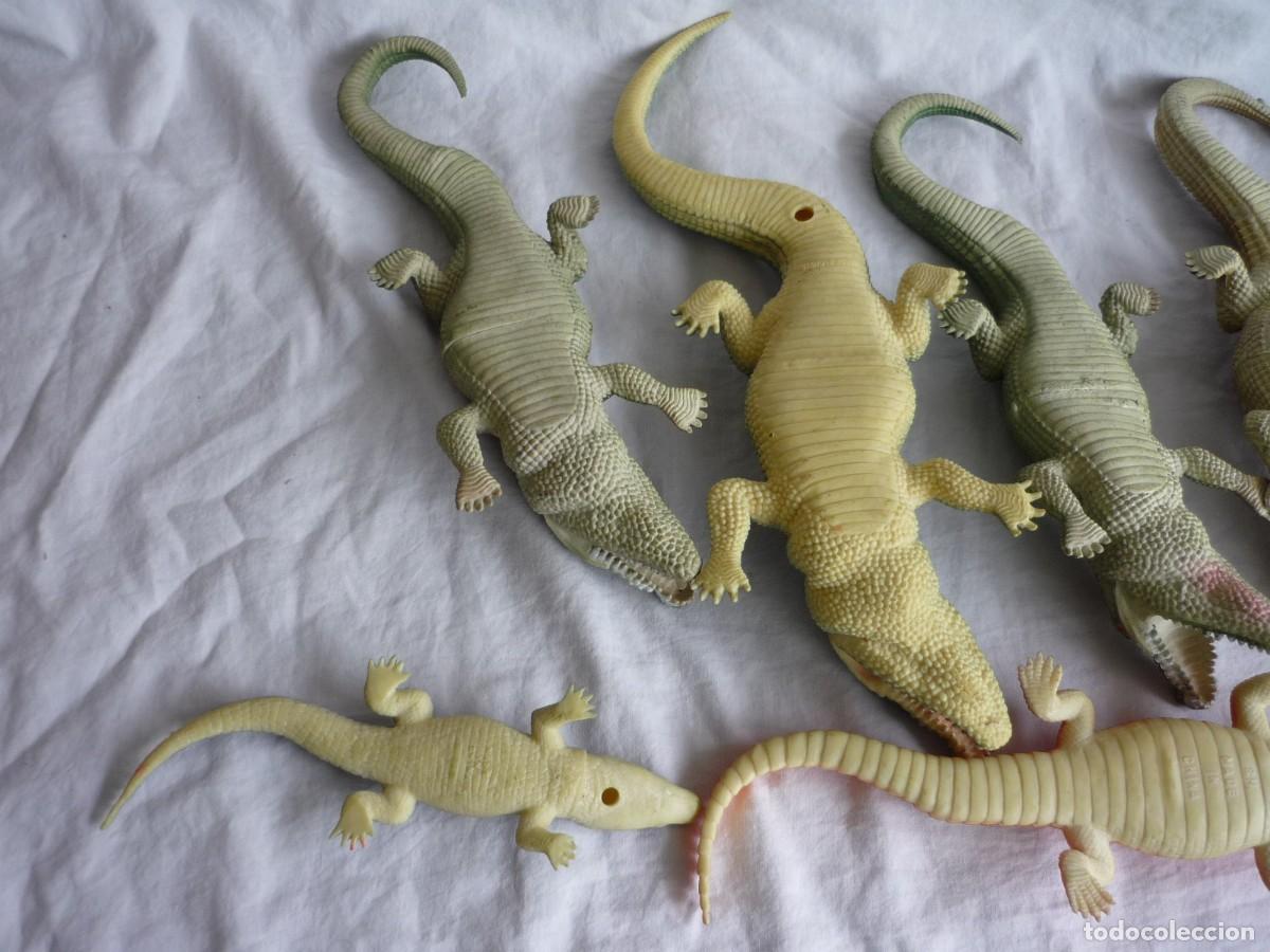 Figuras de goma y PVC: Conjunto de caimanes y cocodrilos de pl&aacute;stico - Foto 11