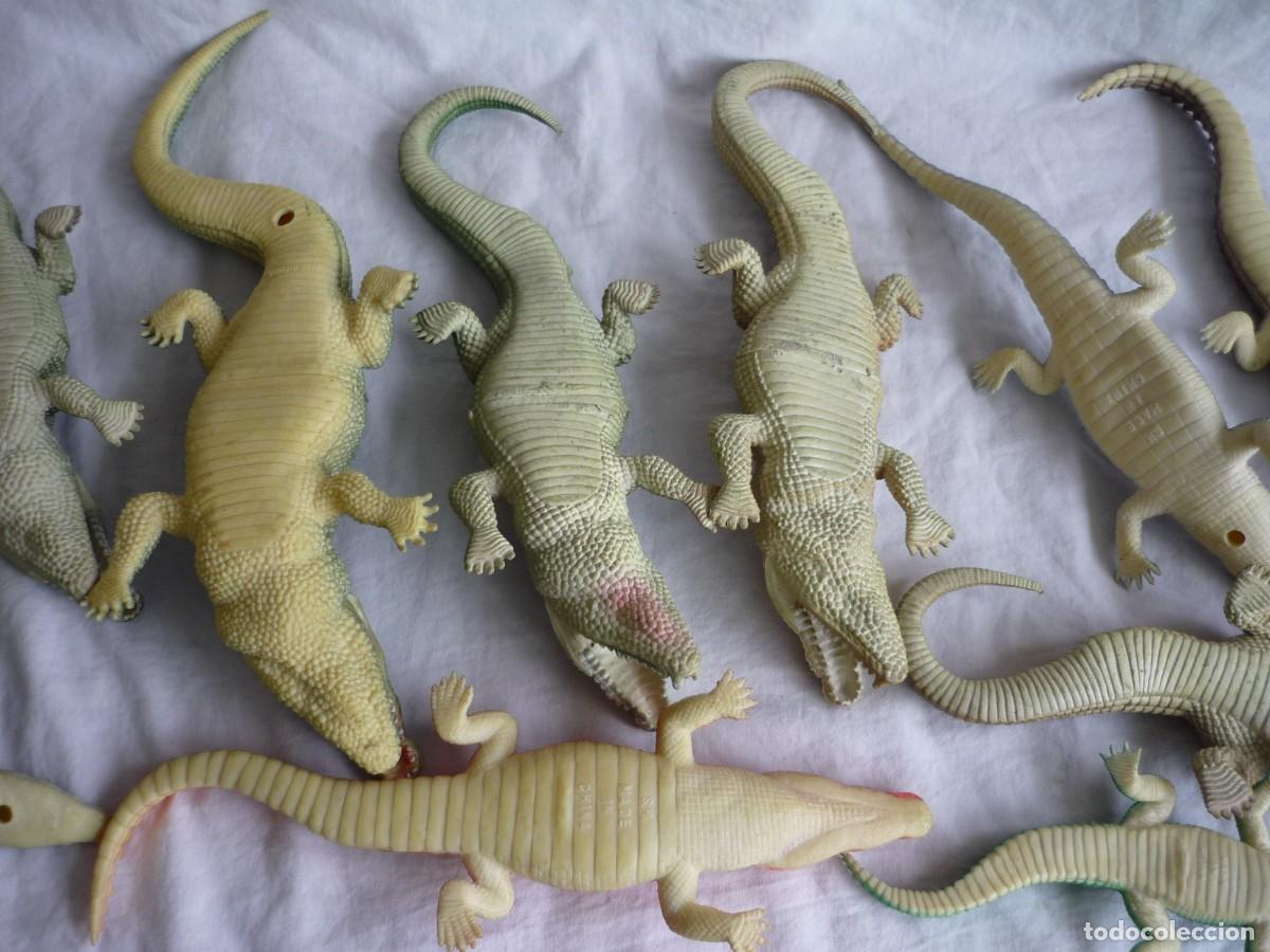 Figuras de goma y PVC: Conjunto de caimanes y cocodrilos de pl&aacute;stico - Foto 12