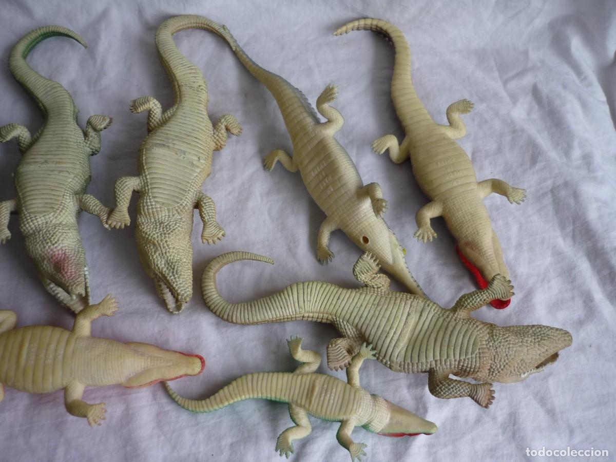 Figuras de goma y PVC: Conjunto de caimanes y cocodrilos de pl&aacute;stico - Foto 13