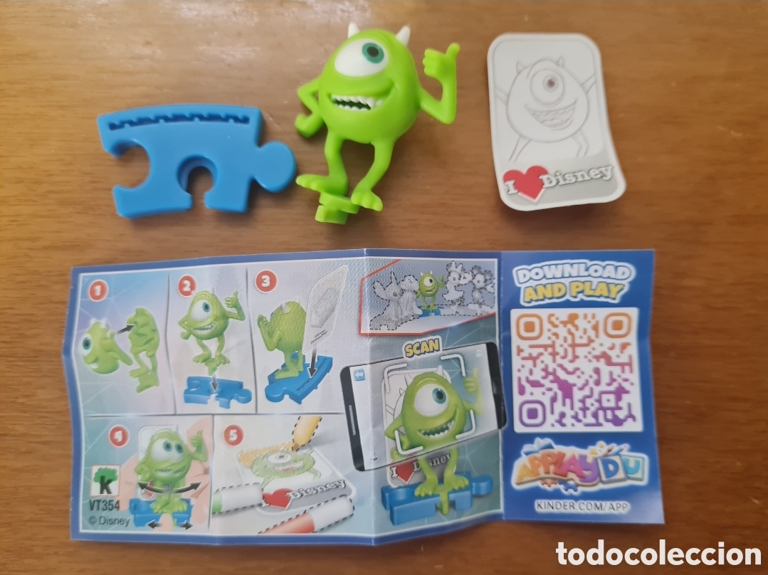 figura kinder vt354 + bpz muñeco mike wazowski - Compra venta en  todocoleccion