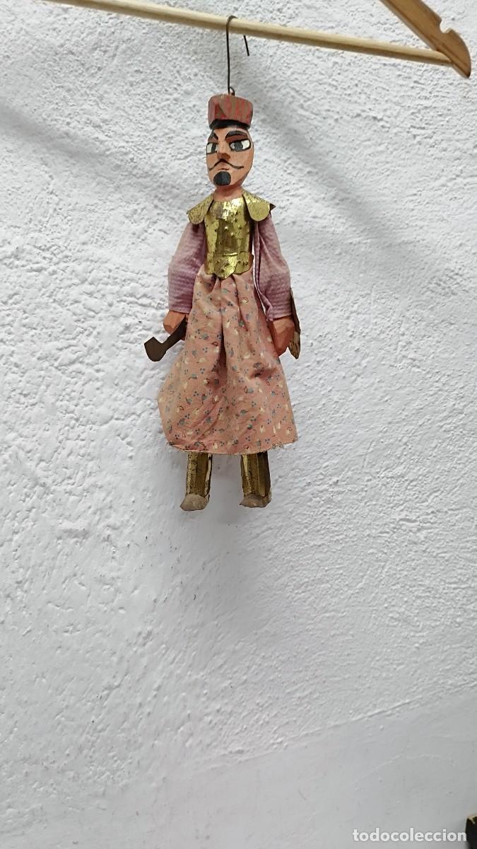 Figuras de Goma y PVC: Antigua marioneta de madera,siciliana de sicilia