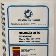 Figuras de Goma y PVC: ESPAÑOLA DE JUGUETES MUESTRARIO MONTA-MAN Y MONTA-PLEX SERIES 100 Y 400 AÑOS70/80 MONTAMAN MONTAPLEX