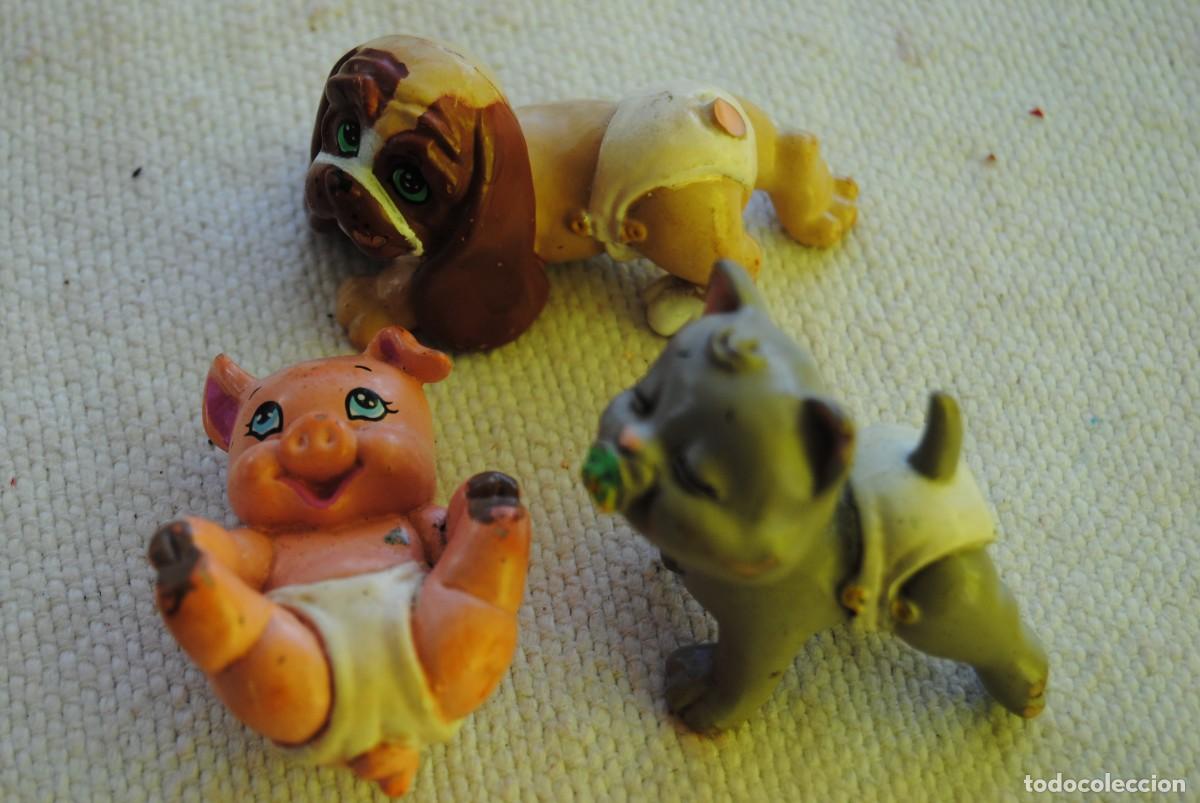 Figurines en Caoutchouc et PVC: F. Tres figuras de animalitos bebe. 1991. raros