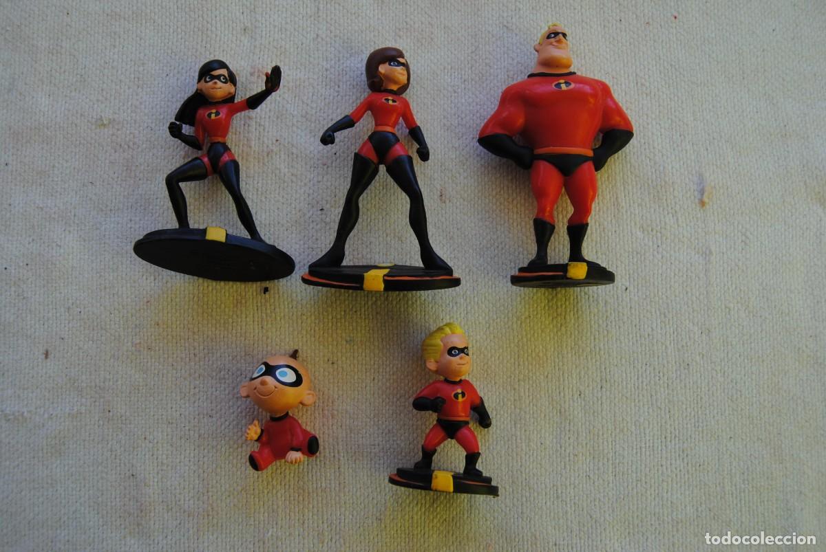 Figuras de Goma y PVC: K. 5 figuras de la familia de los increibles . Bullyland Germany Disney