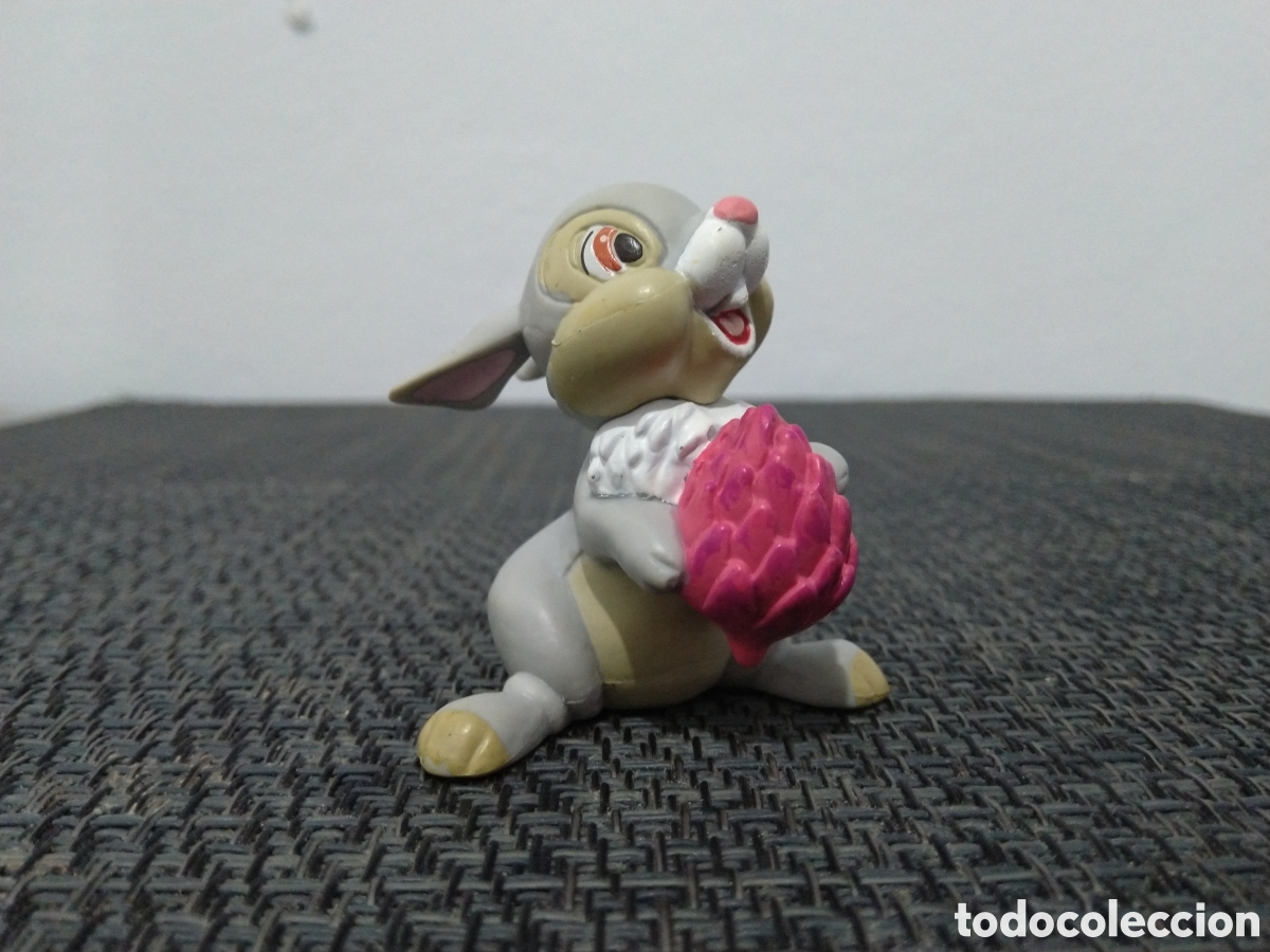 Figurines en Caoutchouc et PVC: FIGURA PVC THUMPER BAMBI CERVATILLO WALT DISNEY PELICULAS CONEJO TAMBOR CON FLORES