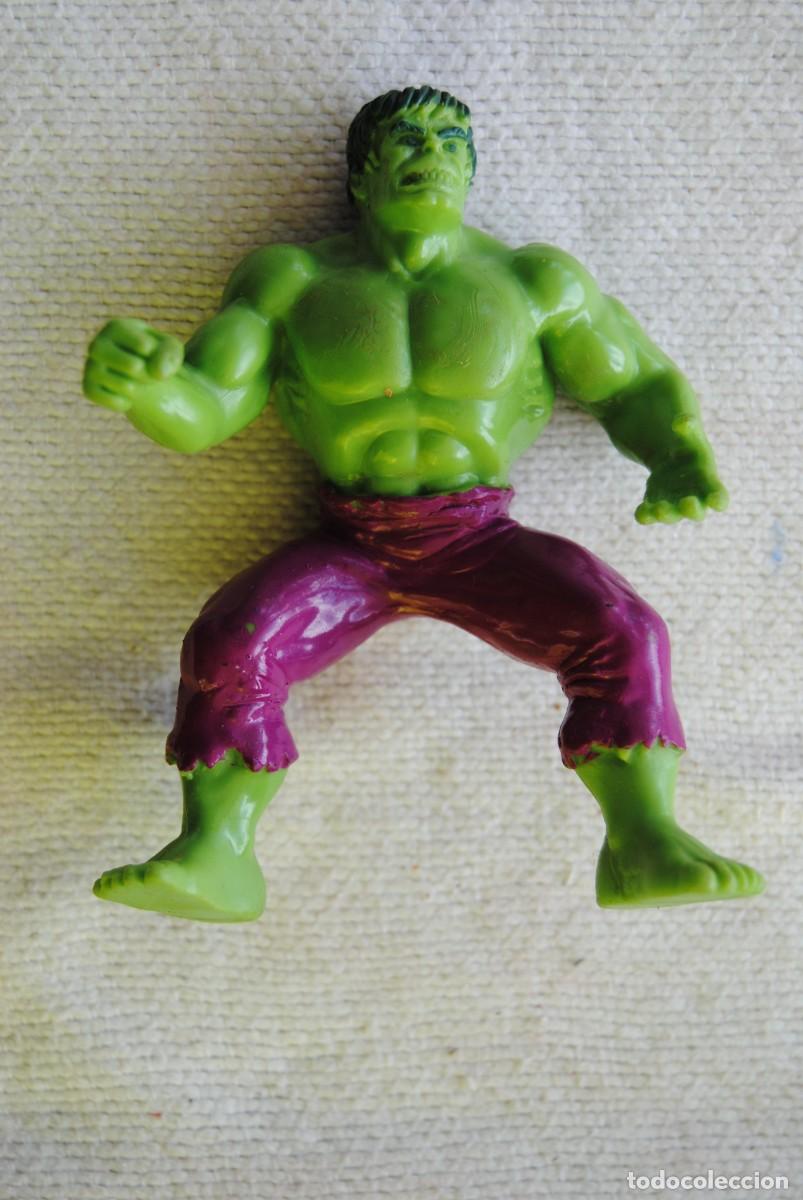 Figuras de goma y PVC: L. Figuras Superheroes Marvel. Comics Spain HULK - Foto 1