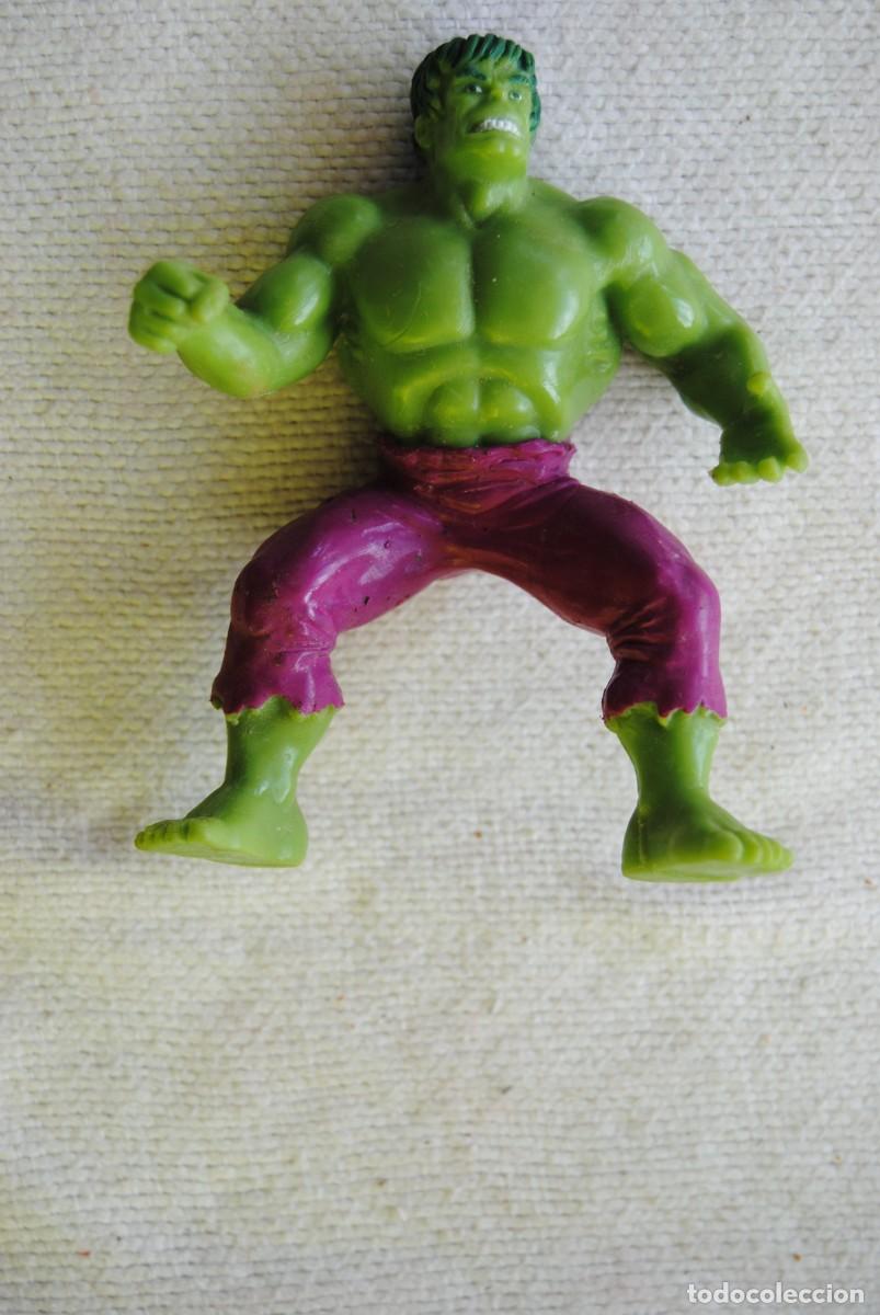 Figuras de goma y PVC: L. Figuras Superheroes Marvel. Comics Spain. HULK - Foto 1