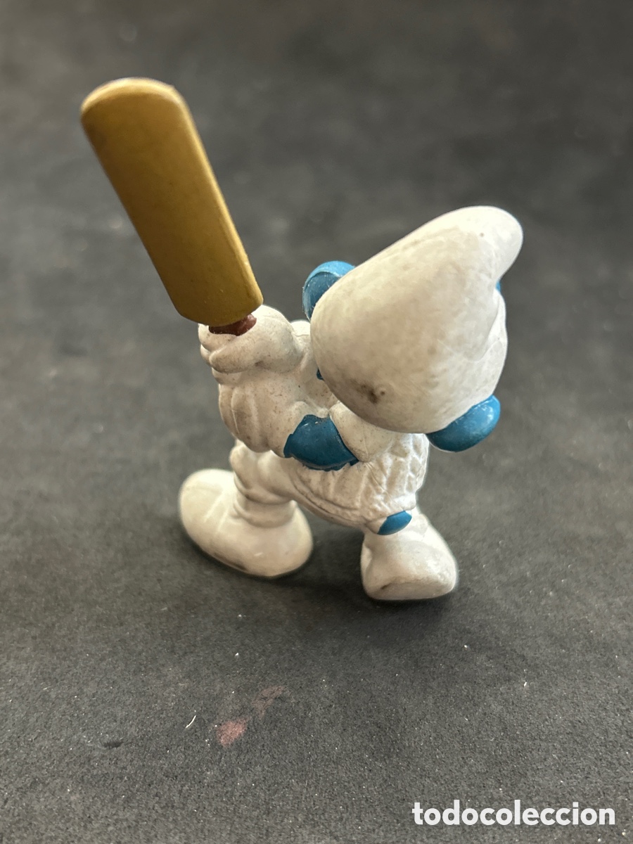 Figuras de goma y PVC: Pitufo cricket 1980 - Foto 2