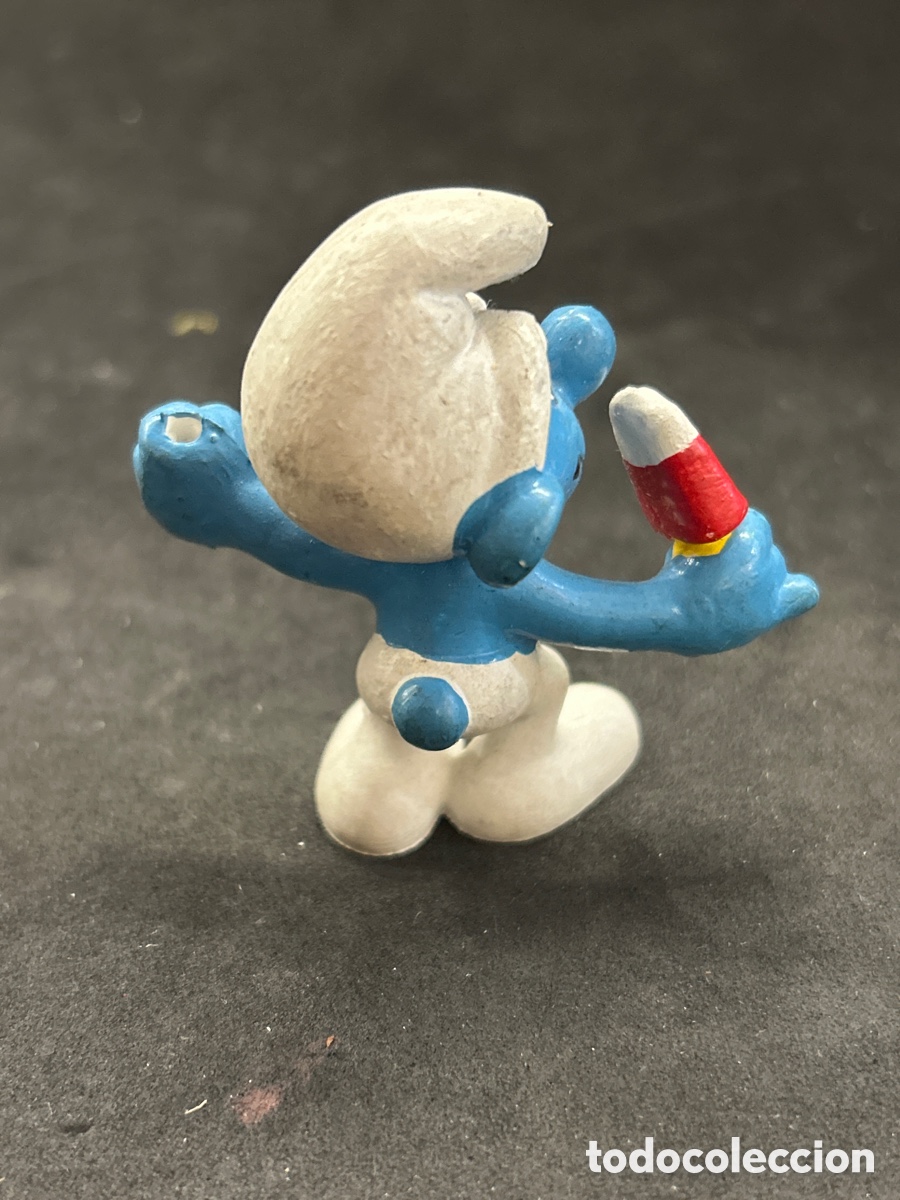Figuras de goma y PVC: Pitufo con helado - Foto 2