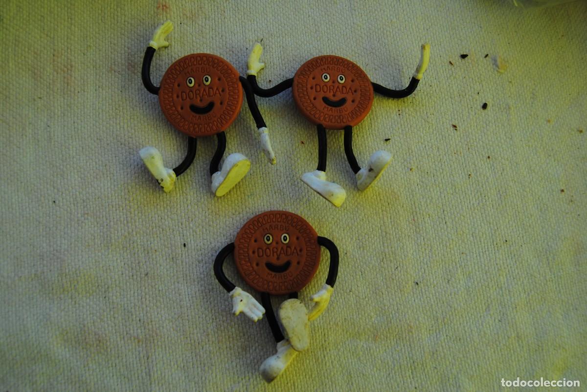 Gummi- und PVC-Figuren: O. 3 figuras galletas marb&uacute;