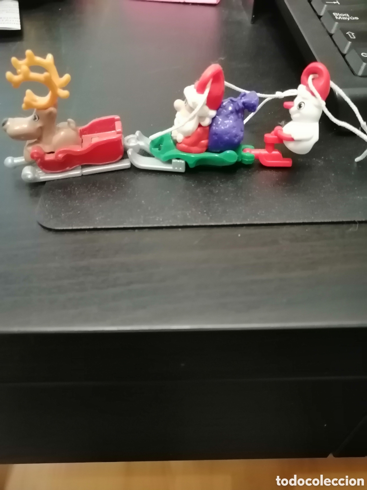 Figuras de goma Kinder: Lote Kinder Navidad - Foto 1