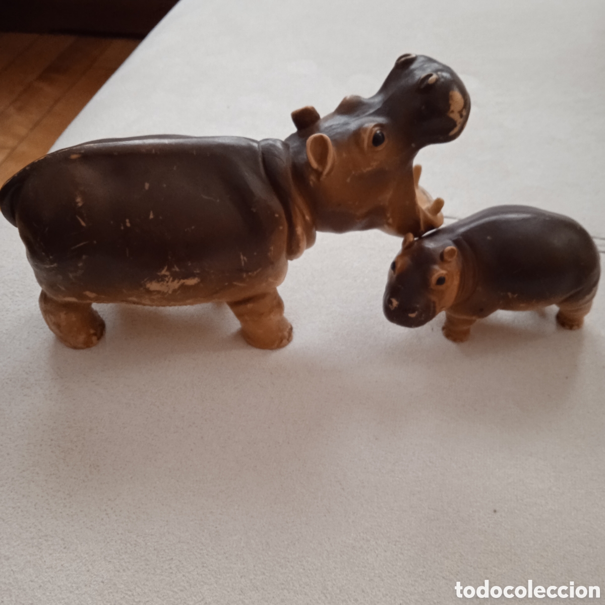 Figuras de goma y PVC: Hipop&oacute;tamos Bullyland - Foto 3