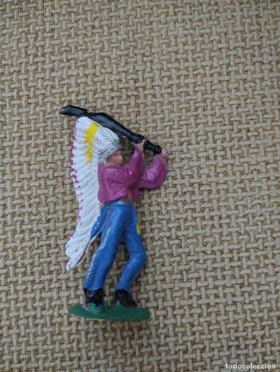 Figuras de goma y PVC: Indio antiguo goma - Foto 1