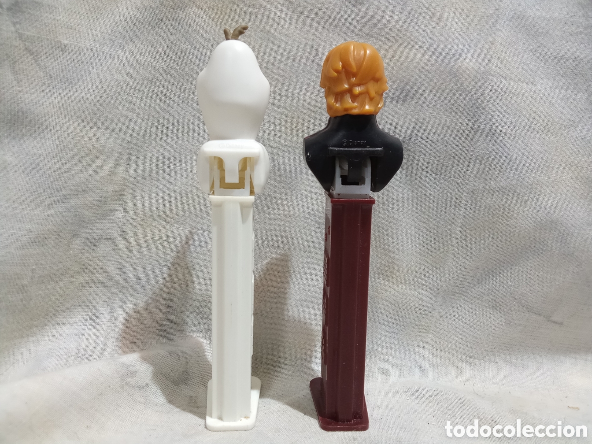 Figuras de goma y PVC dispensador PEZ: LOTE PEZ ANAKIN Y OLAF - Foto 3