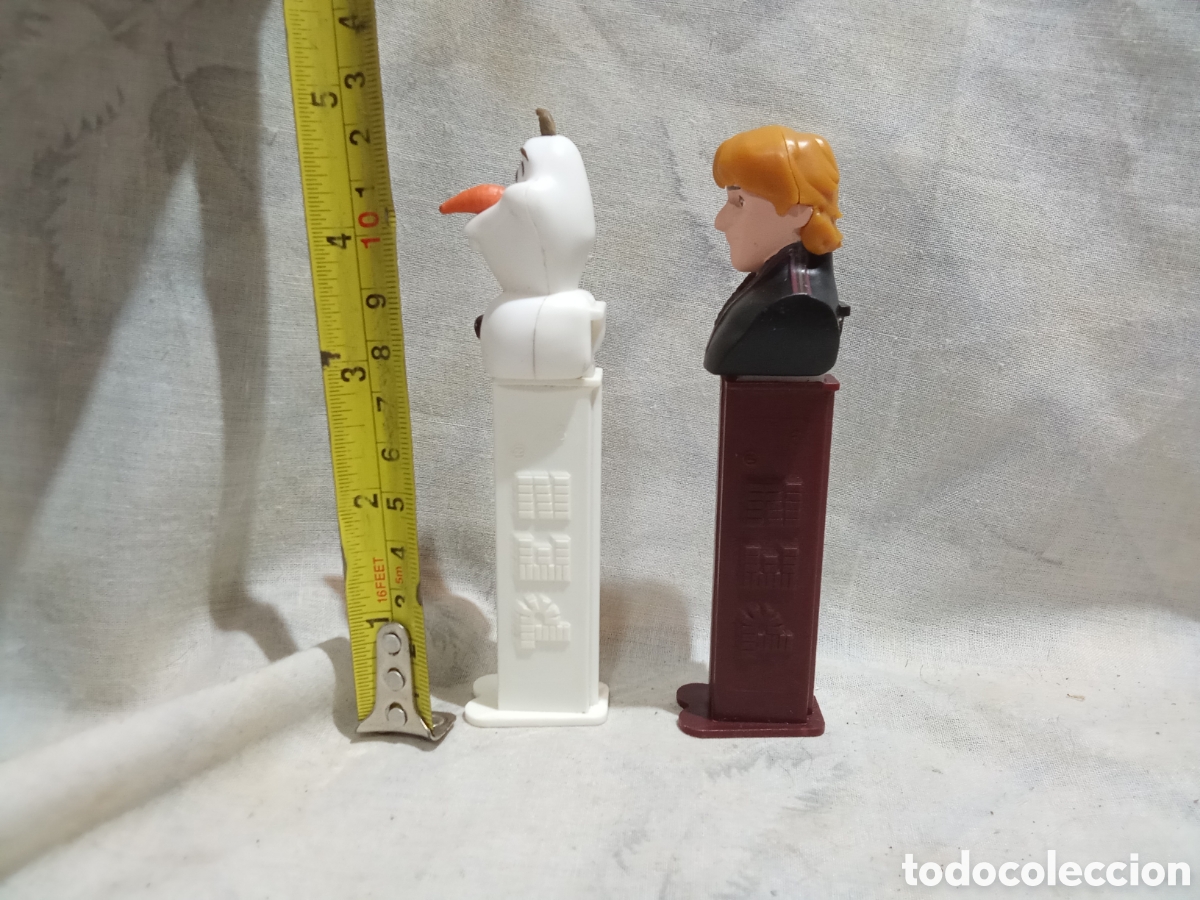 Figuras de goma y PVC dispensador PEZ: LOTE PEZ ANAKIN Y OLAF - Foto 4