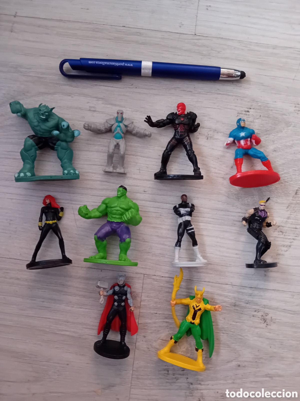 Figuras de goma y PVC: 10 FIGURAS LOS VENGADORES. MARVEL - Foto 2