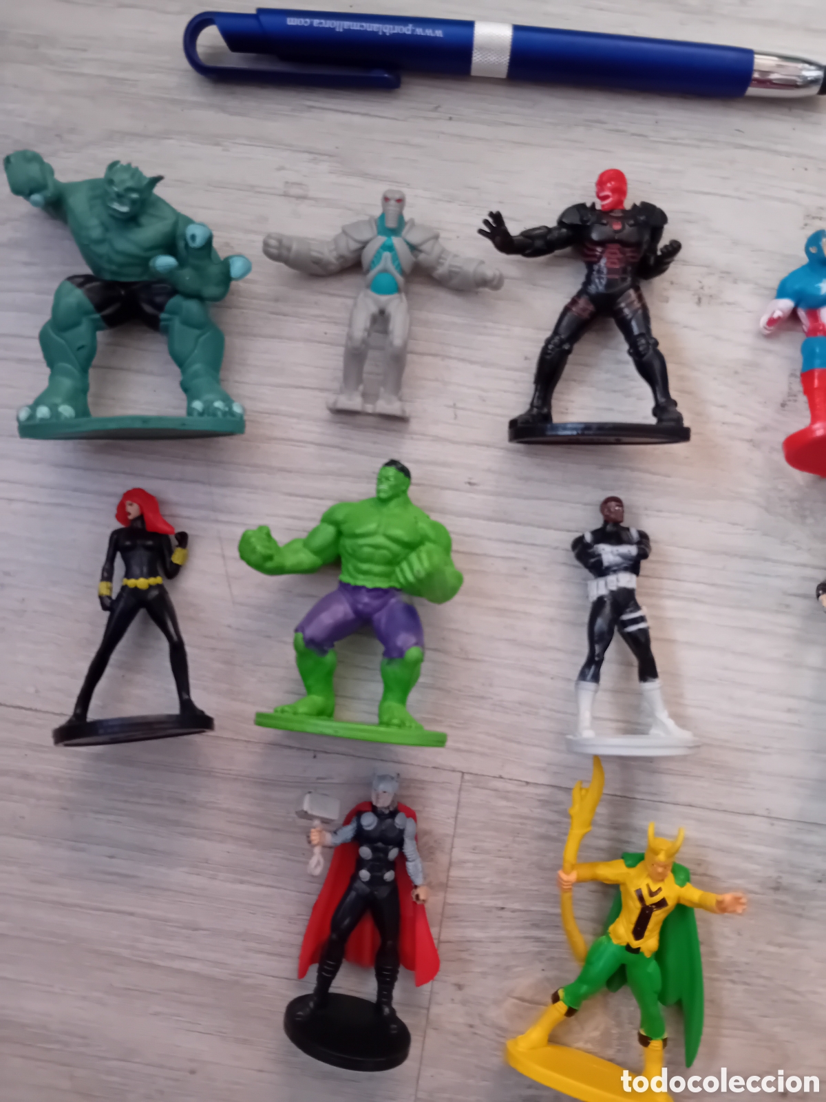 Figuras de goma y PVC: 10 FIGURAS LOS VENGADORES. MARVEL - Foto 3