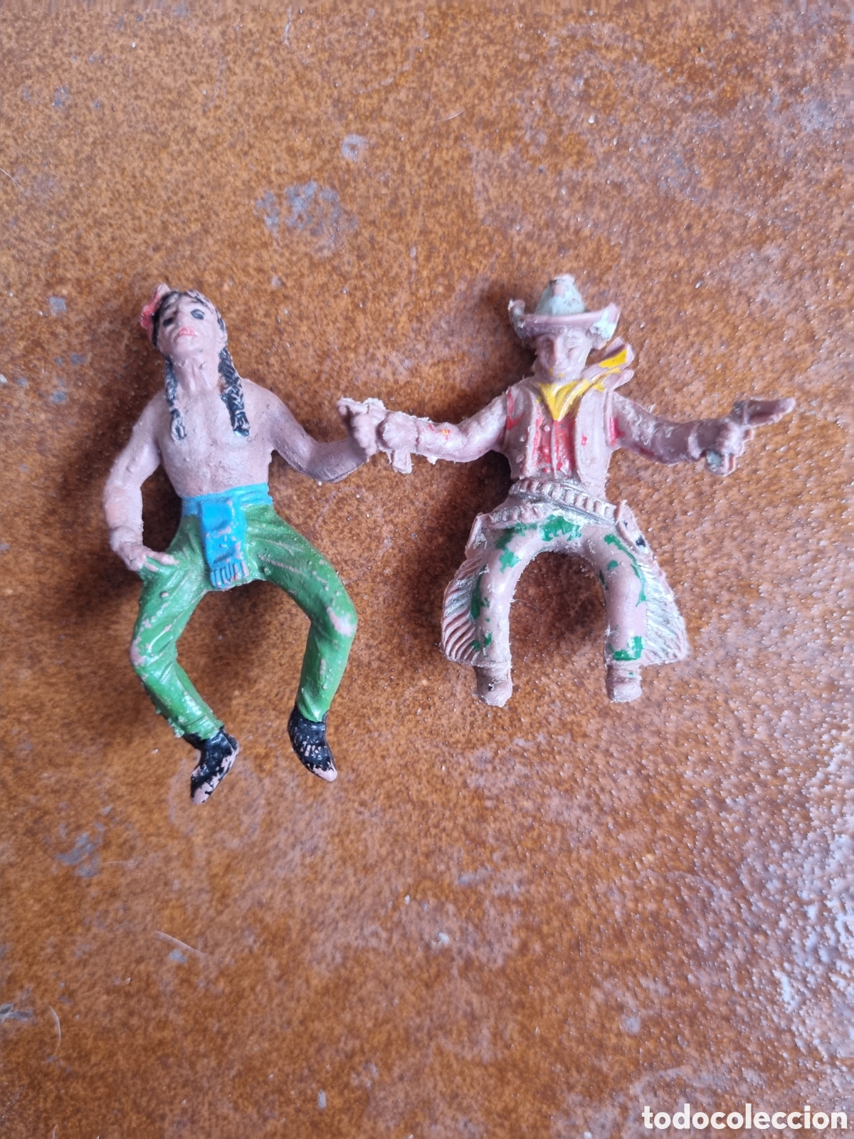 Figuras de goma y PVC: Figuras indios y vaqueros a&ntilde;os 70 - Foto 2