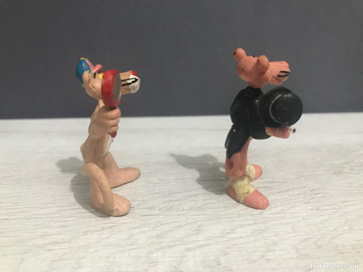 Figuras de goma y PVC: Lote de 2 panteras rosa - Foto 2