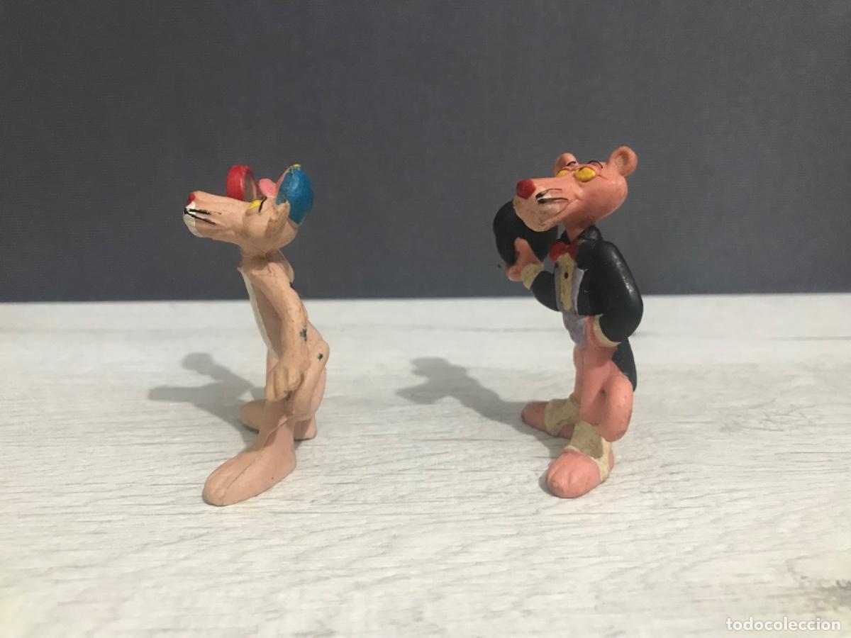 Figuras de goma y PVC: Lote de 2 panteras rosa - Foto 4