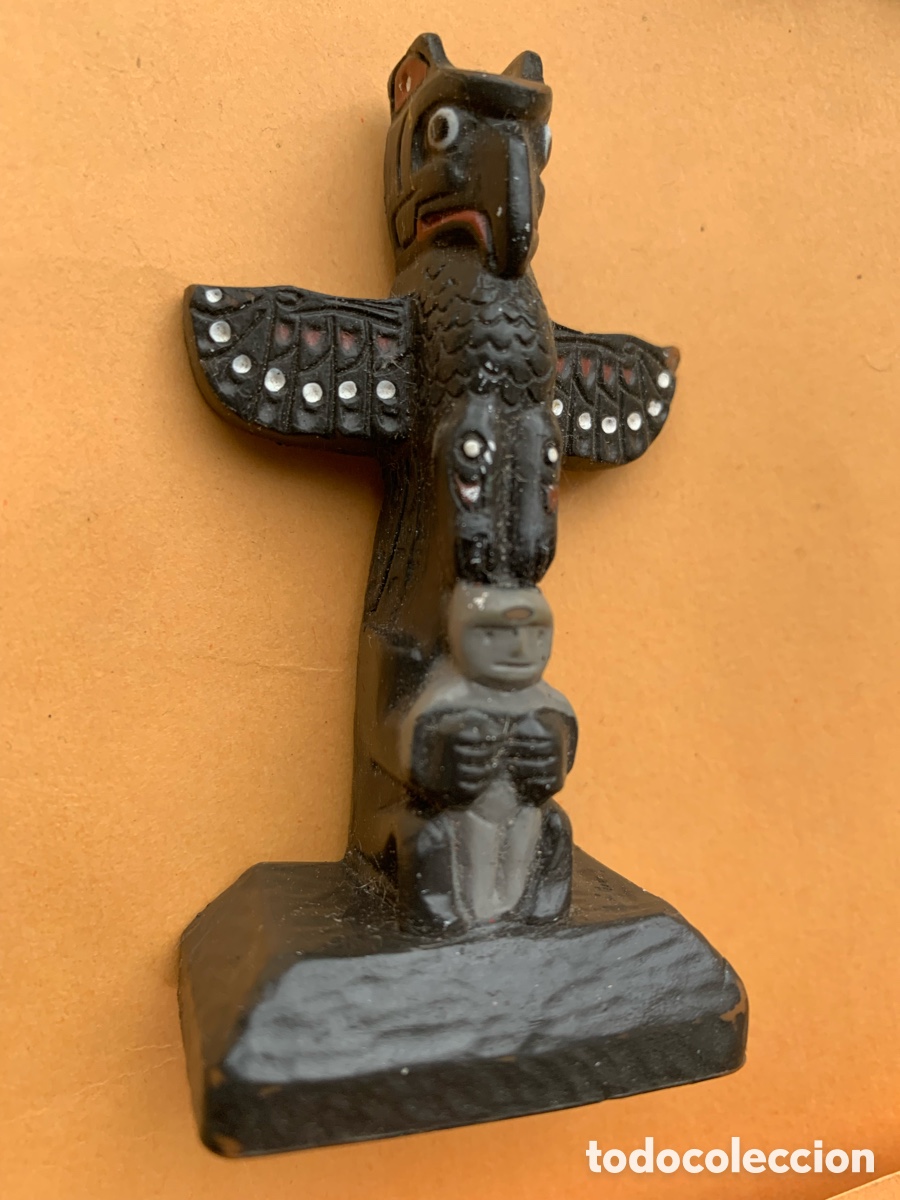 Figuras de goma y PVC: T&oacute;tem indio goma - Foto 1