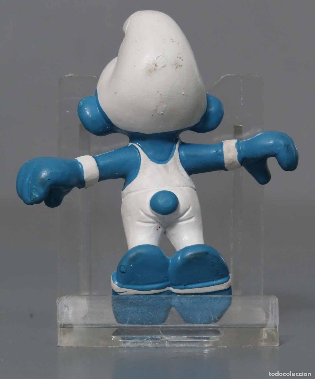 Figuras de goma y PVC: PITUFO. GIMNASTA. PVC - Foto 2