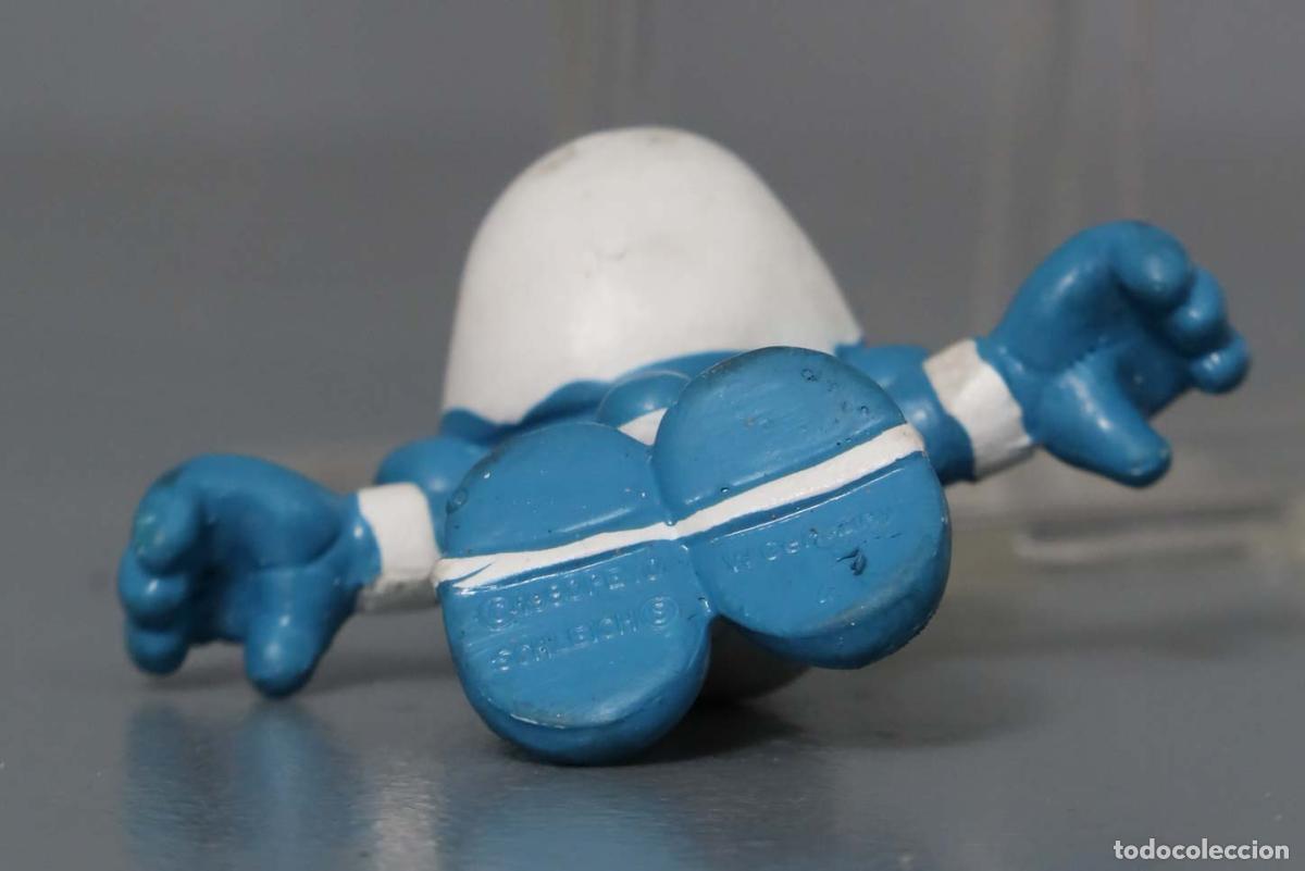 Figuras de goma y PVC: PITUFO. GIMNASTA. PVC - Foto 3