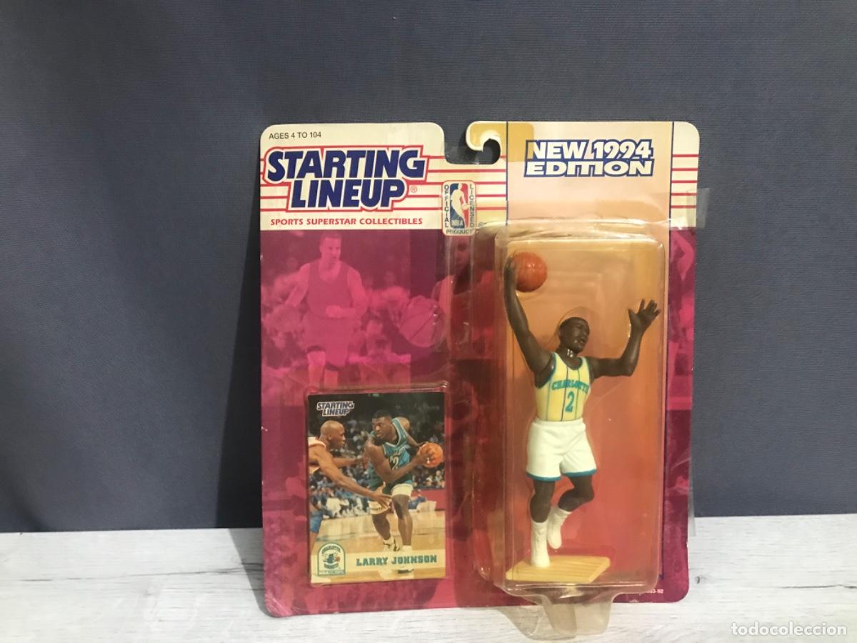 Figuras de goma y PVC: Bl&iacute;ster Larry Jonnson de los charlotte del a&ntilde;o 1994