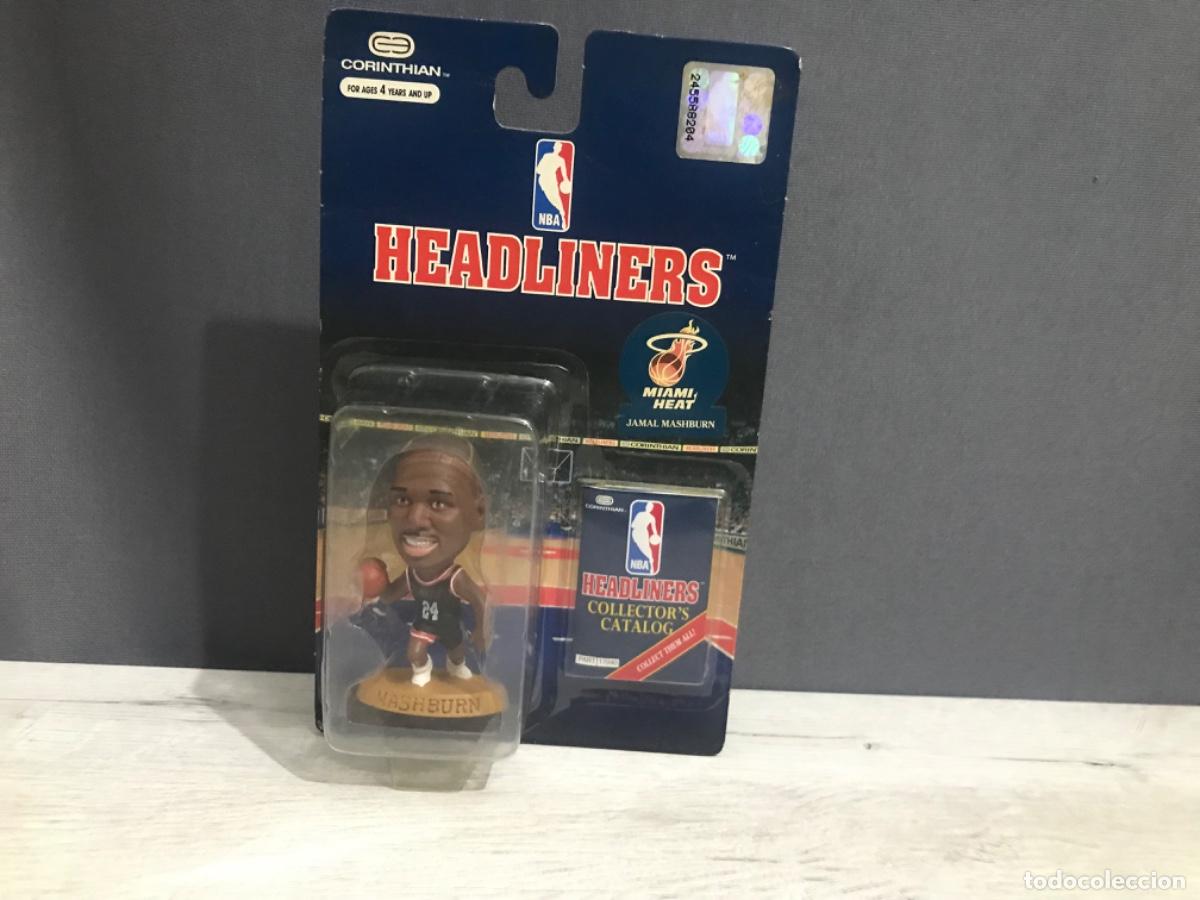 Gummi- und PVC-Figuren: Bl&iacute;ster del jugador Jamal Mashburn de los Miami Heat