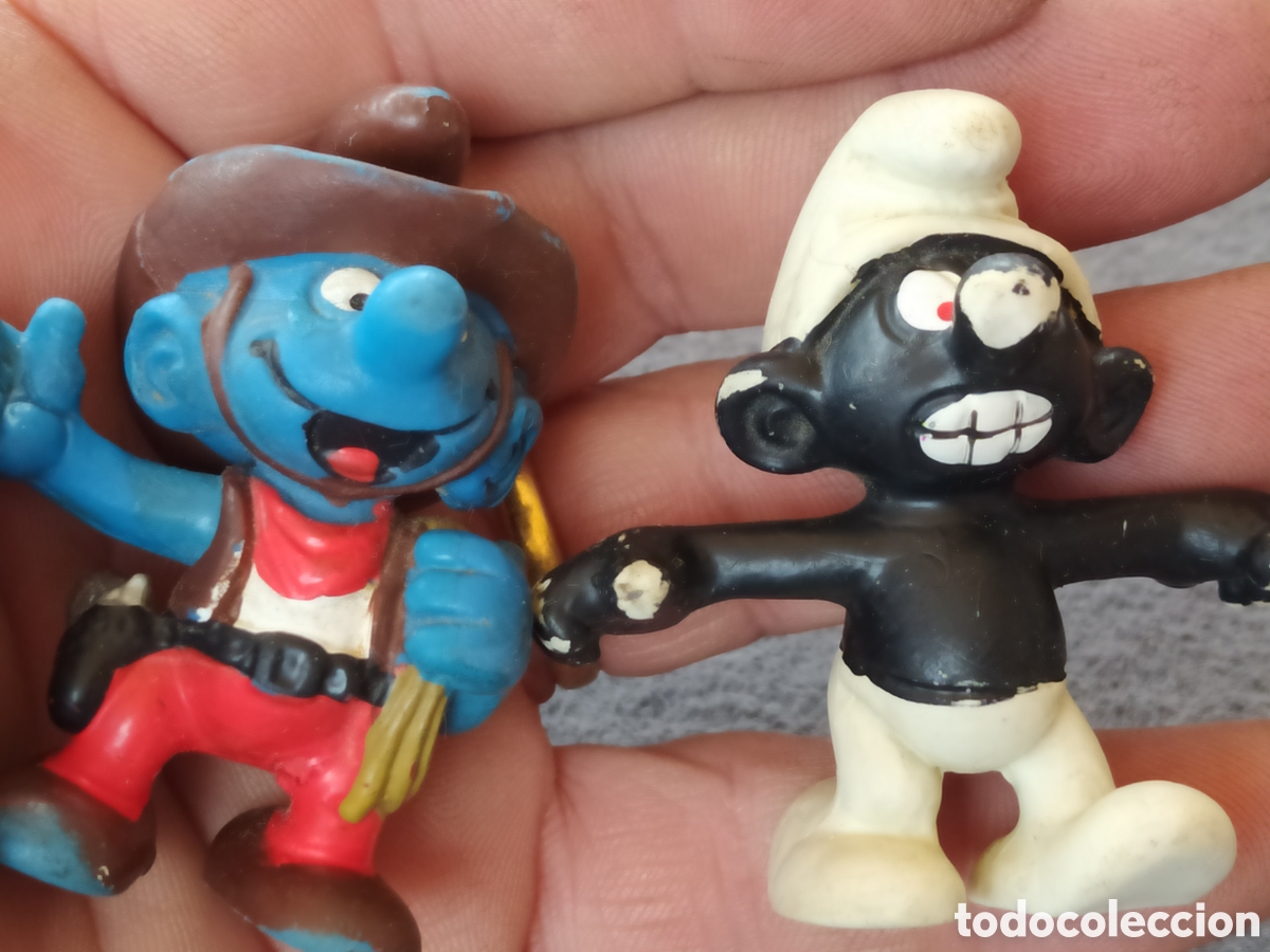 Figuras de goma y PVC: LOTE 18 PITUFOS PEYO SCHLEICH - Foto 5