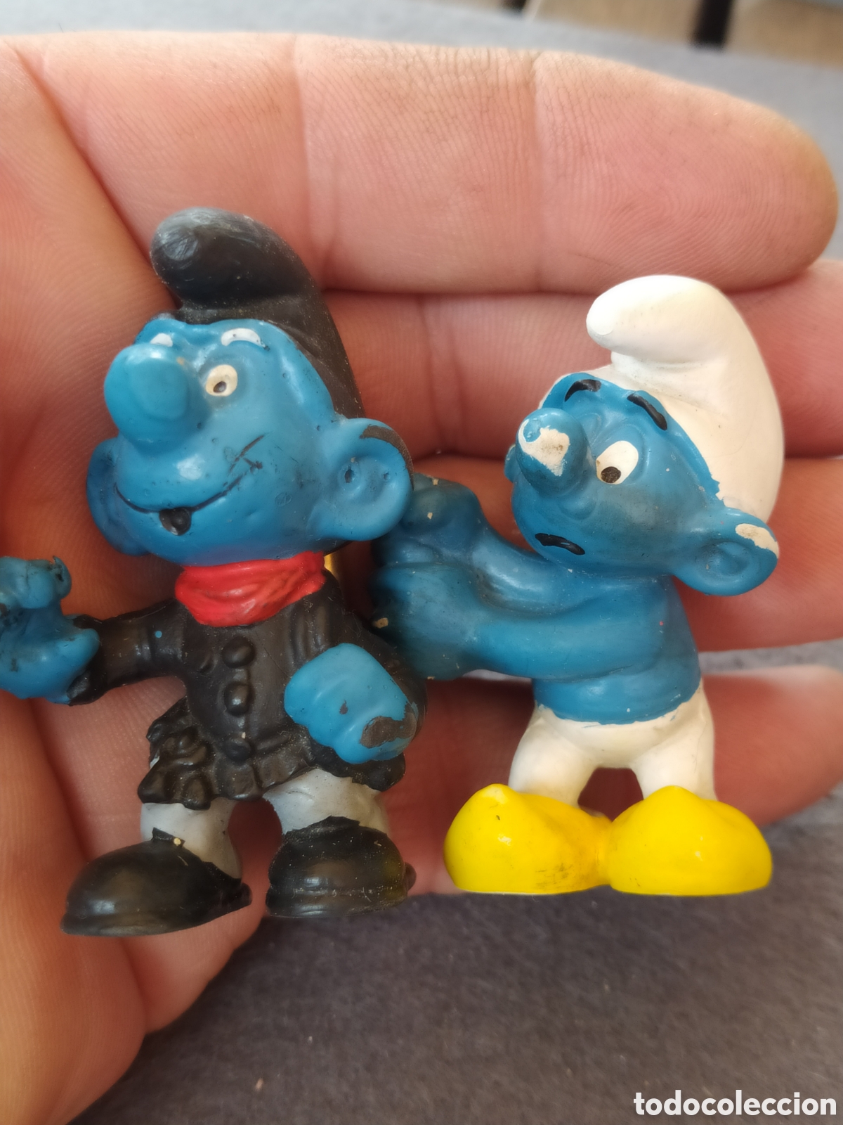 Figuras de goma y PVC: LOTE 18 PITUFOS PEYO SCHLEICH - Foto 8
