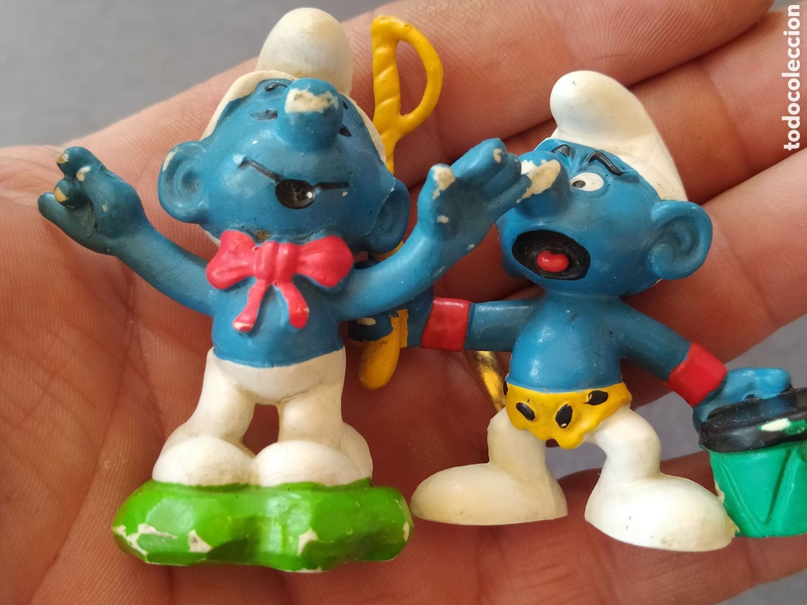 Figuras de goma y PVC: LOTE 18 PITUFOS PEYO SCHLEICH - Foto 10