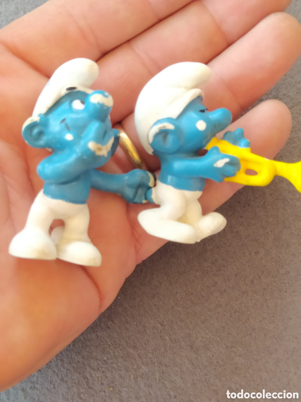 Figuras de goma y PVC: LOTE 18 PITUFOS PEYO SCHLEICH - Foto 12