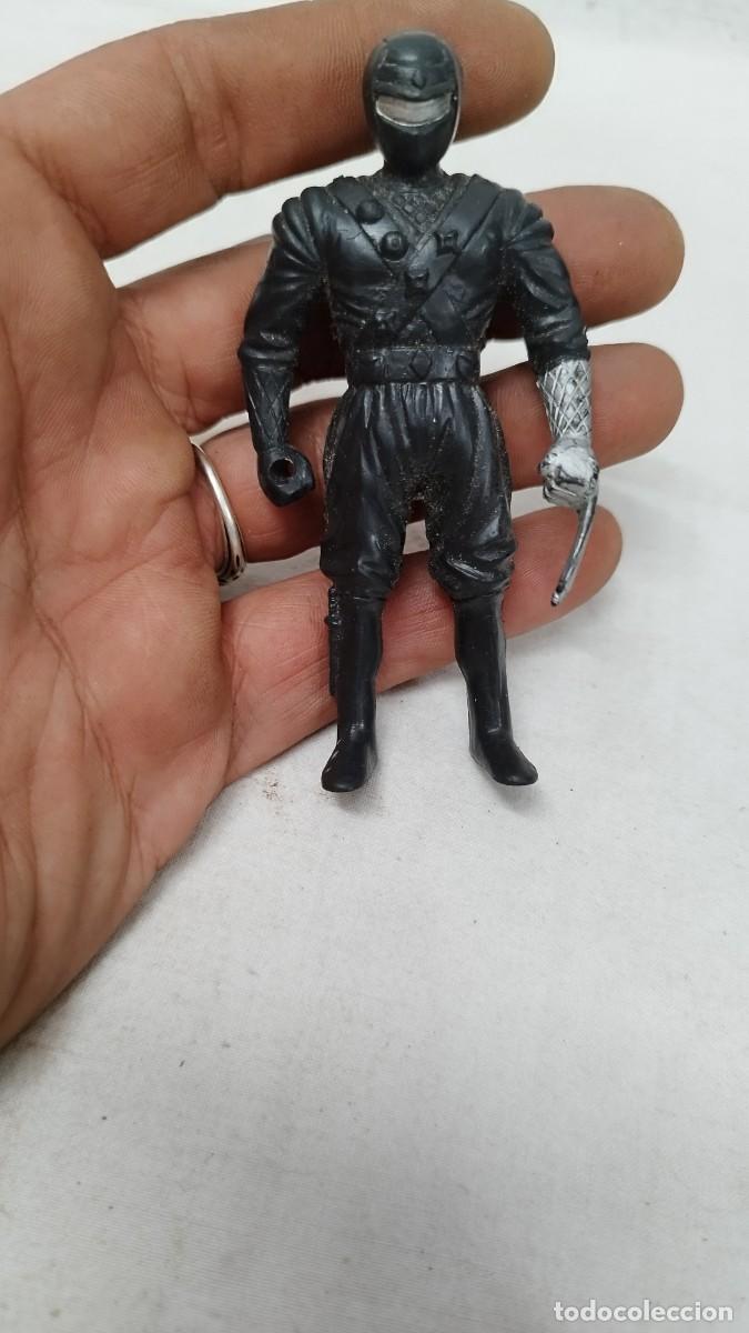 Figure di Gomma e PVC: Antigua figura,mu&ntilde;eco de goma dura.Warrior Ninja Chap mei a&ntilde;os 90