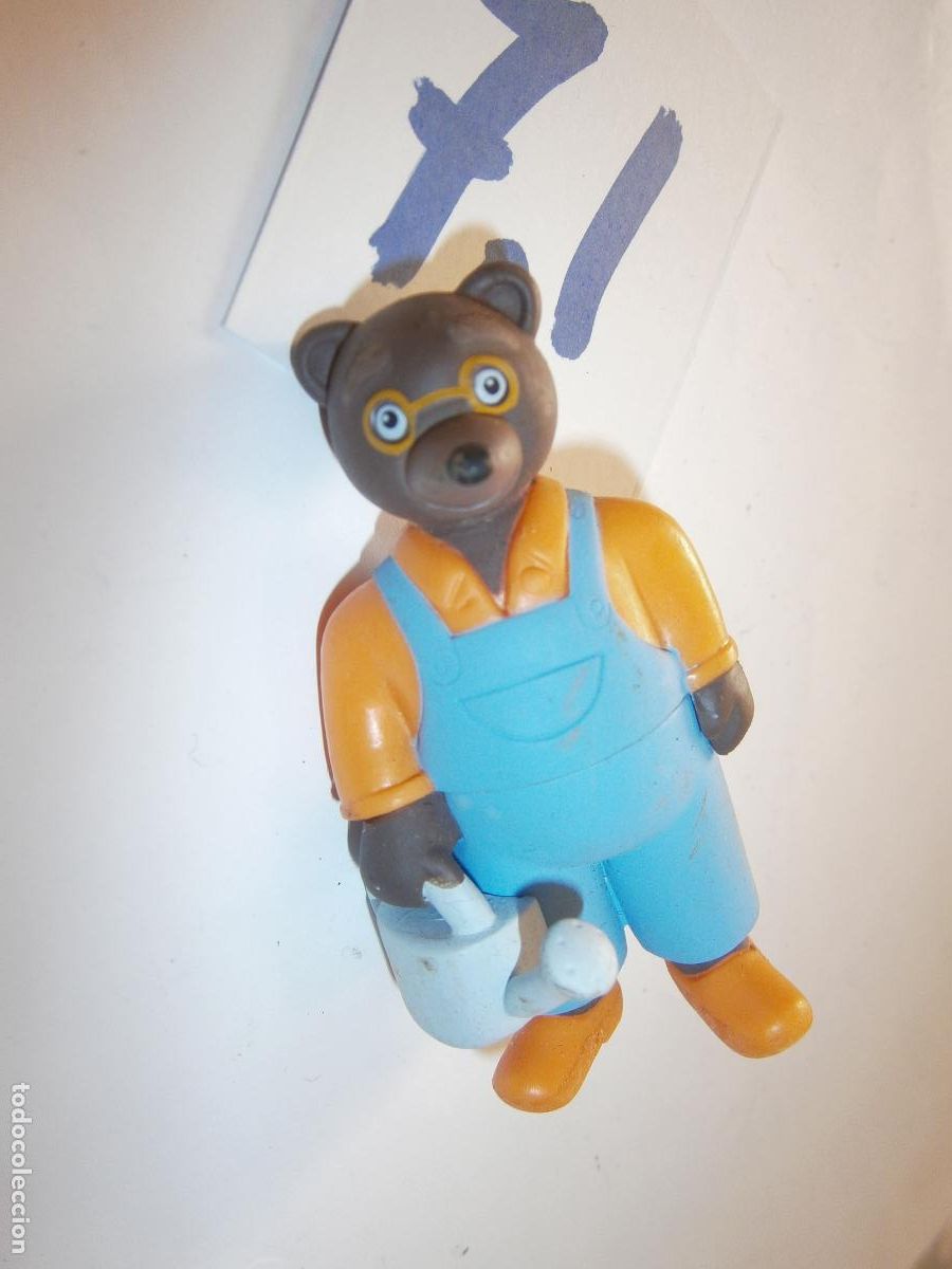 Figuras de Goma y PVC: FIGURA DE GOMA O PVC - OSO JARDINERO