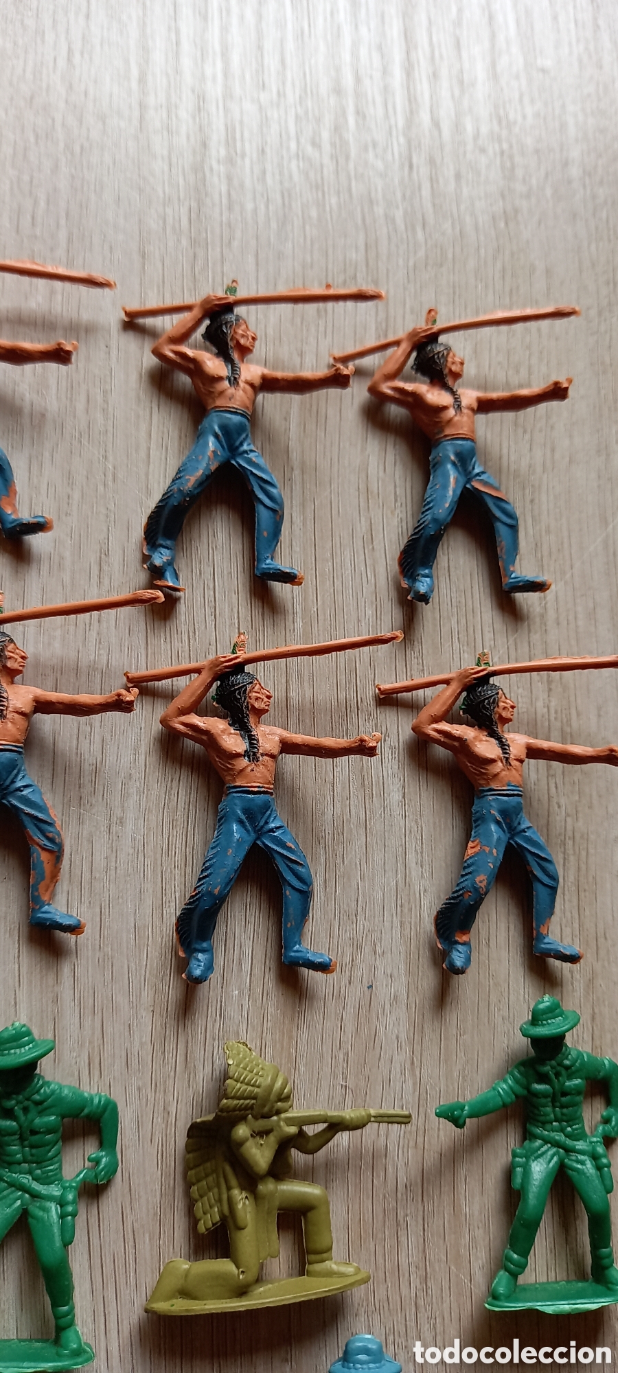 Figuras de goma y PVC: LOTE VAQUEROS Y INDIOS , COMANSI? MU&Ntilde;ECOS - Foto 5
