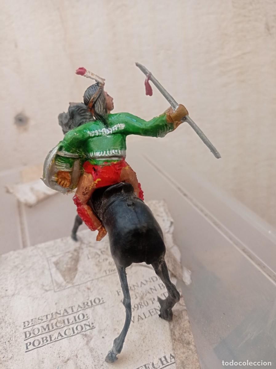 Figuras de goma y PVC: Indio con caballo de comansi - Foto 3