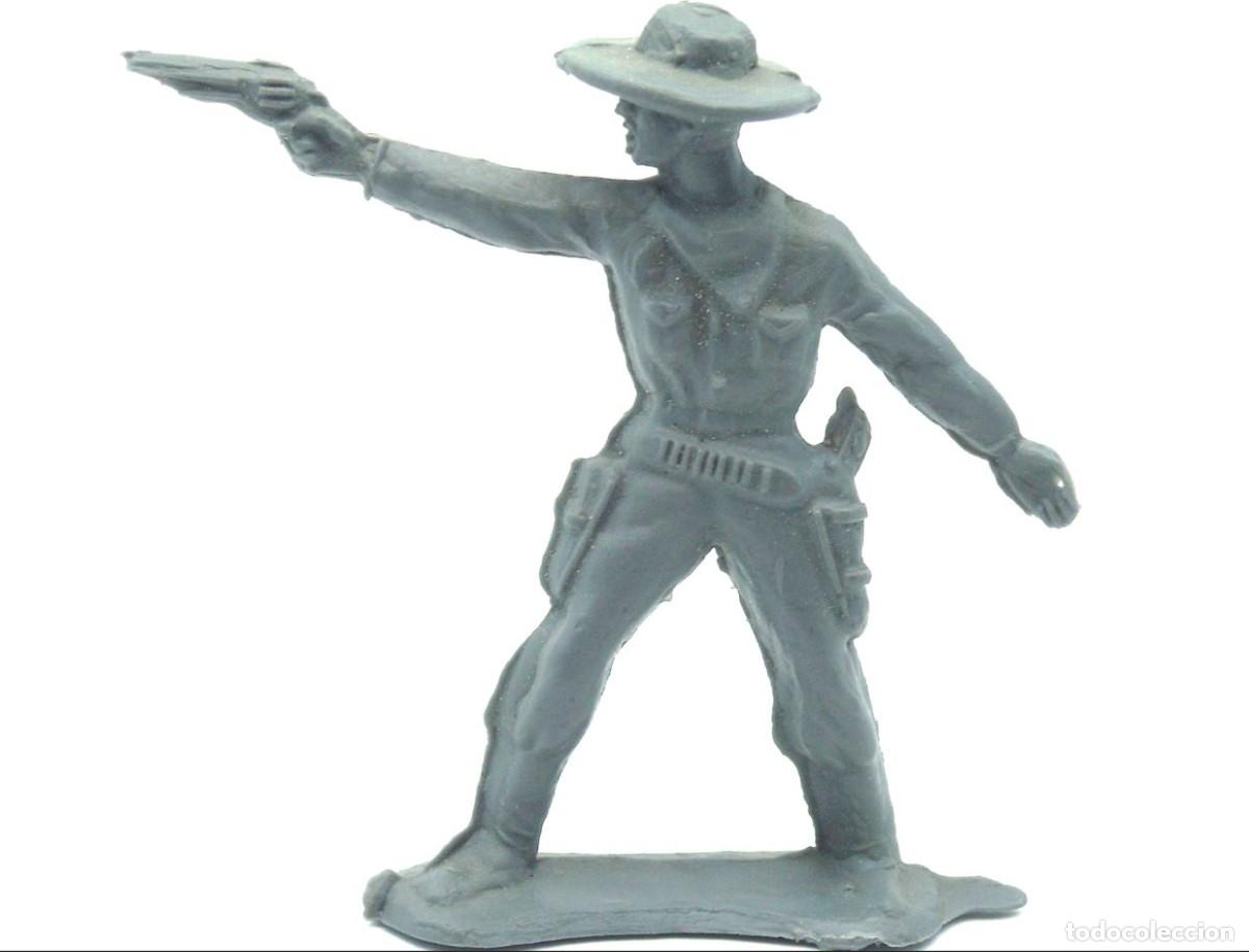 antigua figura en plástico cowboy en posición d - Compra venta en  todocoleccion