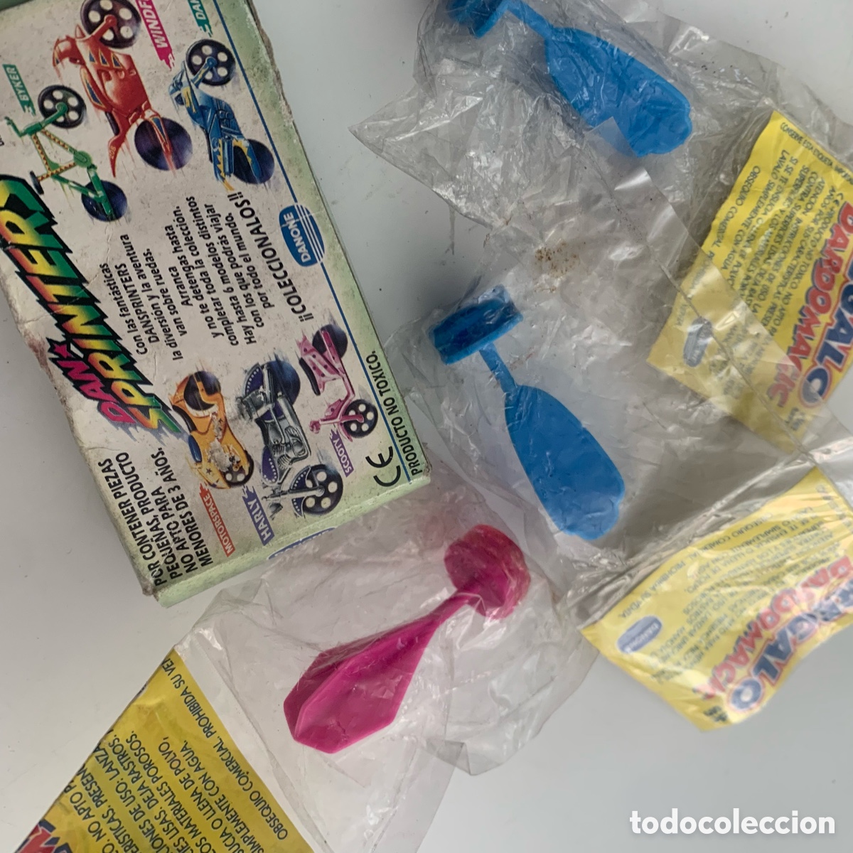 Figuras de goma y PVC: LOTE DAN SPRINTER DANONE BYKER y DARDOMAGIC - Foto 2