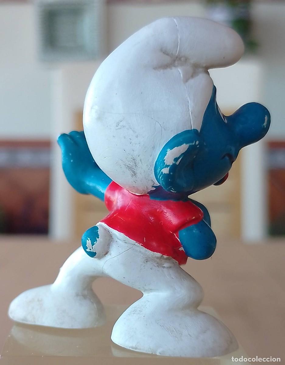 Figuras de goma y PVC: Figura de Pitufo Skater - Foto 2