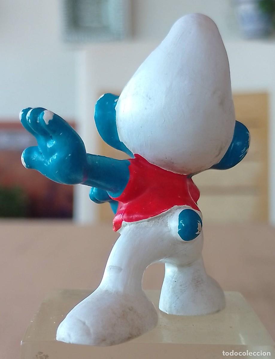 Figuras de goma y PVC: Figura de Pitufo Skater - Foto 3