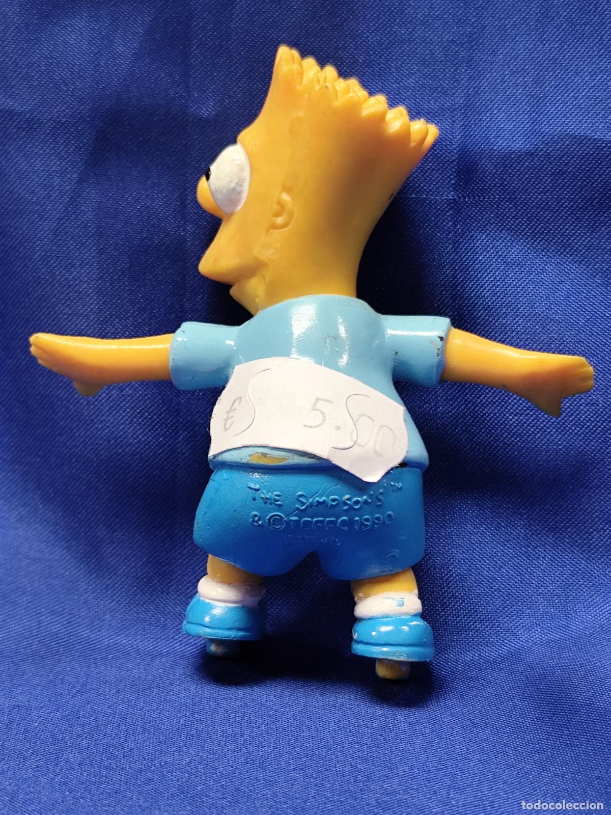 Figuras de goma y PVC: FIGURA GOMA BART EN PATIN SIMPSONS - Foto 3