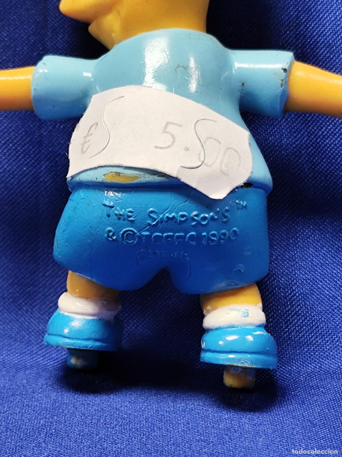 Figuras de goma y PVC: FIGURA GOMA BART EN PATIN SIMPSONS - Foto 4