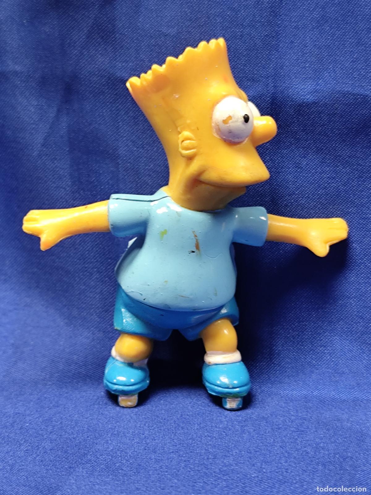 Figuras de goma y PVC: FIGURA GOMA BART EN PATIN SIMPSONS - Foto 1