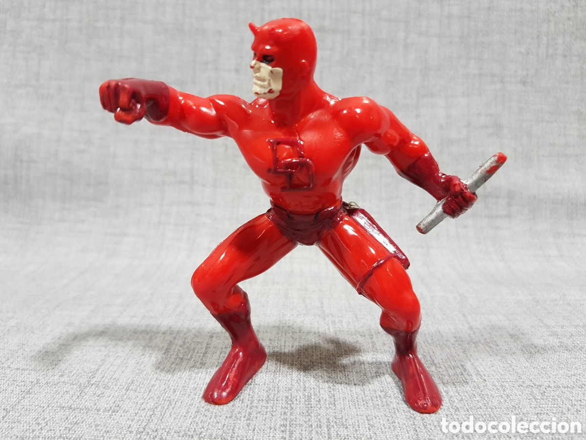 Figuras de goma y PVC: FIGURAS DARE DEVIL Y IRON MAN. MARCA YOLANDA. A&Ntilde;O 1996 - Foto 2