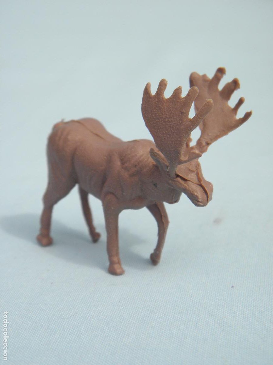 Figuras de Goma y PVC: Antigua figura mu&ntilde;eco Alce
