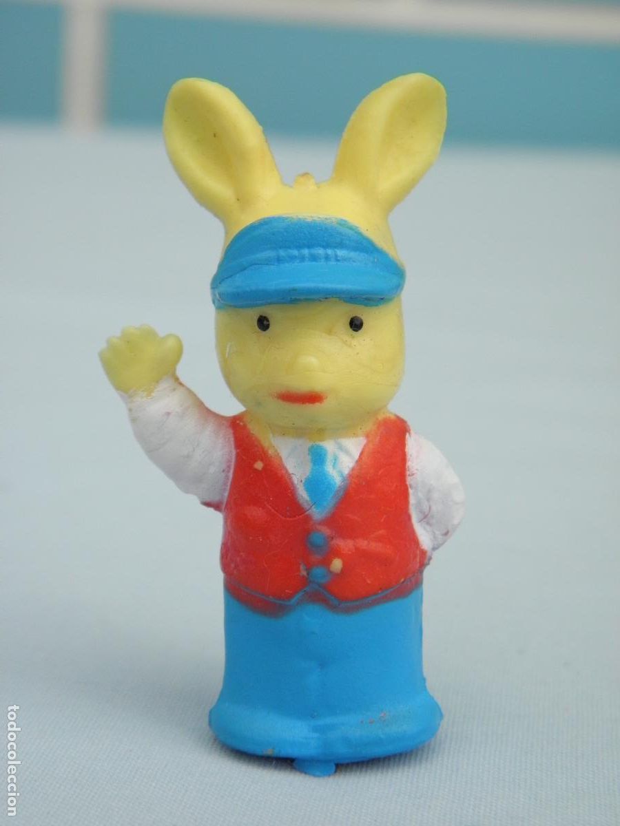 Figuras de Goma y PVC: Antigua figura Conejo padre de Patty, Aldea del Arce Mapple Town